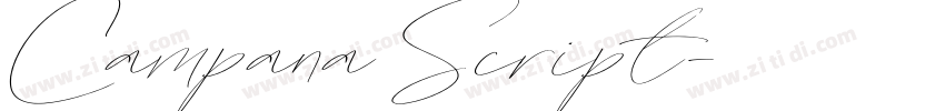Campana Script字体转换